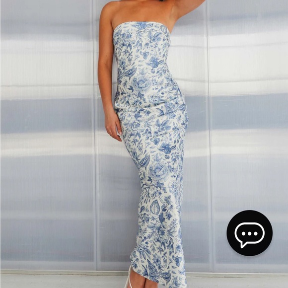 Peppermayo blue paisley dress size 8 - Picture 2 of 2